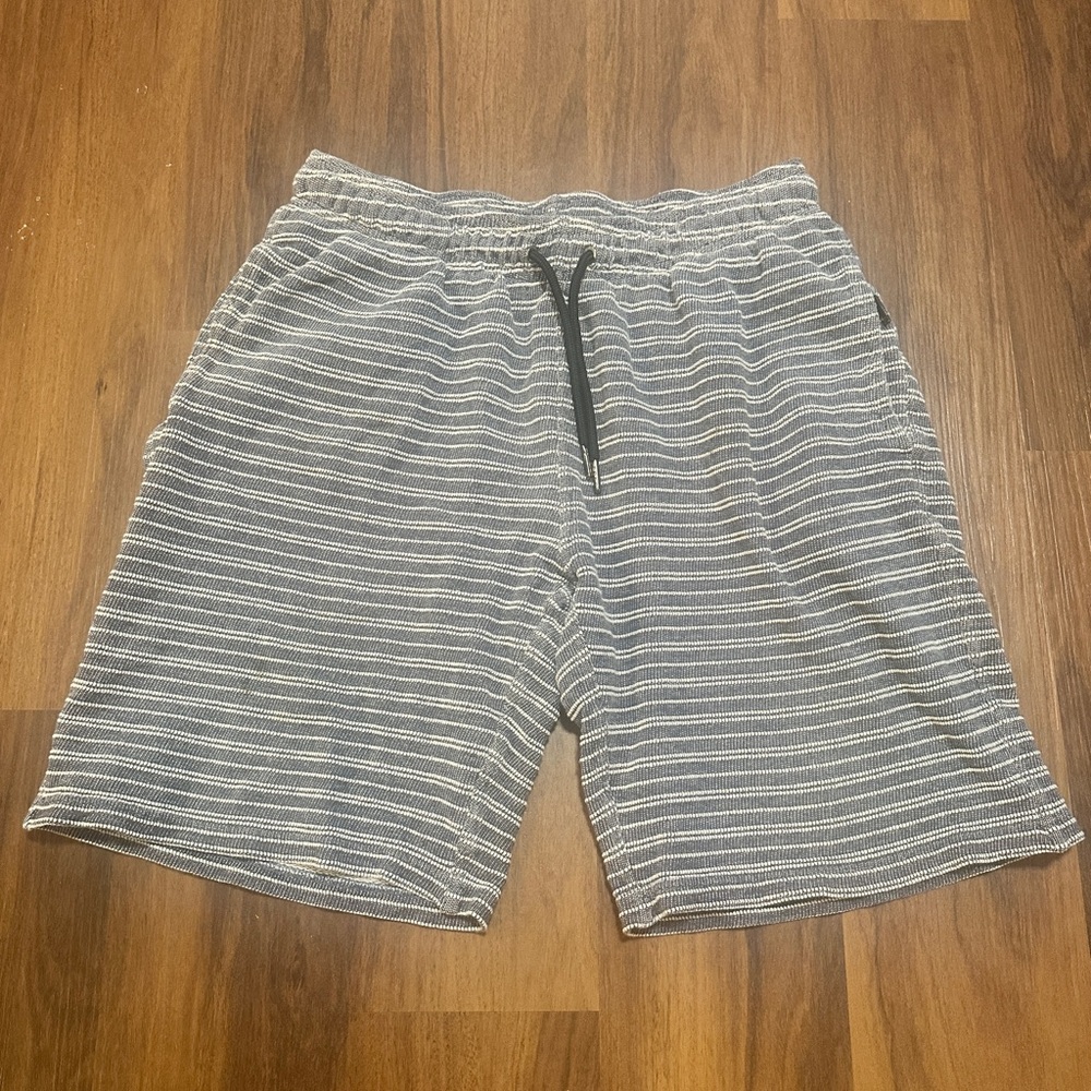 Onia Striped Blue and Cream Men's Shorts
